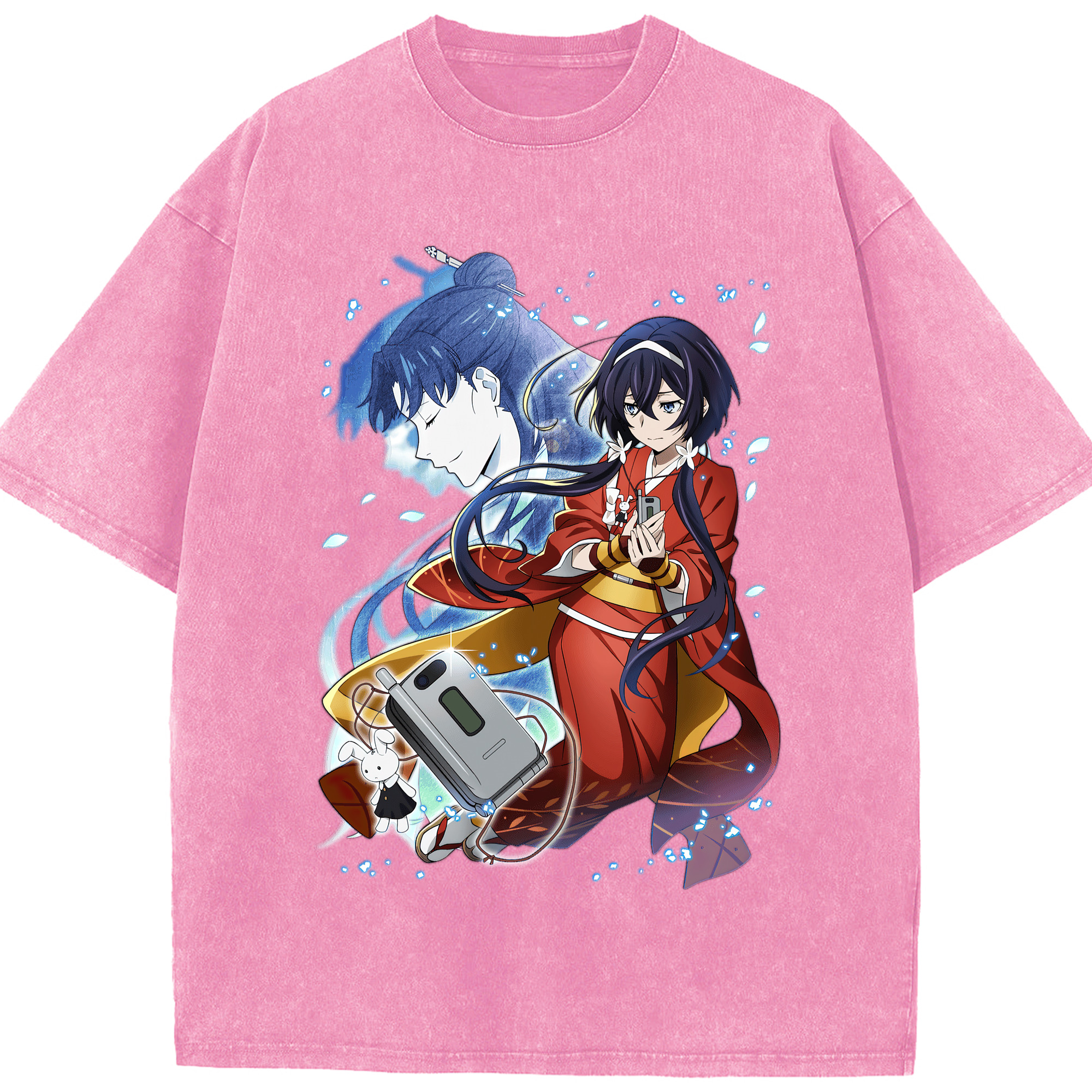 （画像用） 文豪ストレイドッグス Bungo Stray Dogs 綿100% ヴィンテージ風 半袖Tシャツ（フロントプリント）